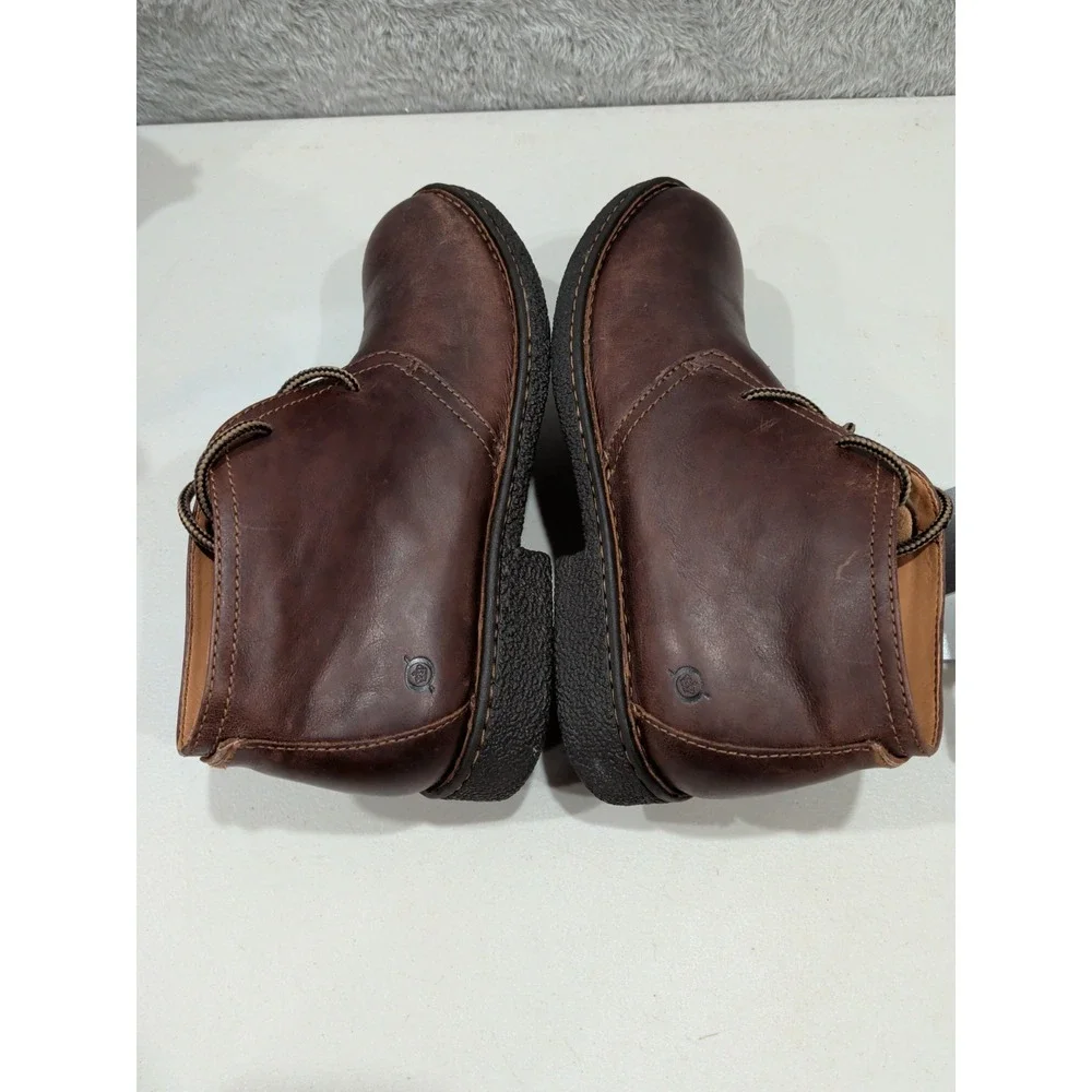 Born Bismark Brown Leather Comfort Ankle Chukka Boots Mens Size 10